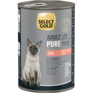 SELECT GOLD Pure Adult Paté Kalb 12x400 g
