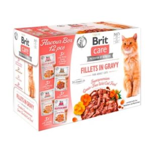 Brit Care Nassfutter Katze Adult Filets in Sauce Multipack 12x85 g