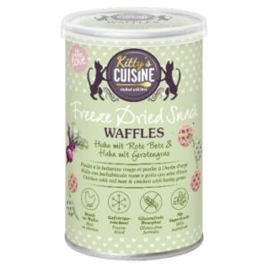 Kitty's Cuisine Freeze Dried Waffeln Huhn mit Rote Beete & Gerstengras 15 g