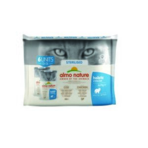 Almo nature Almo Holistic Sterilised Multipack 6x70 g mit Kabeljau & Huhn