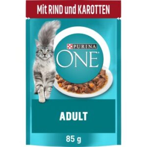 Purina ONE Adult 26x85g mit Rind und Karotten 26x85 g