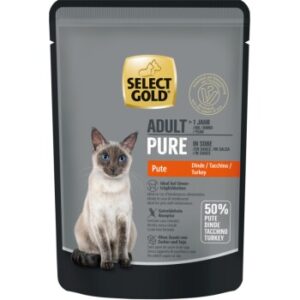 SELECT GOLD Adult Pure in Soße Pute 12x85 g