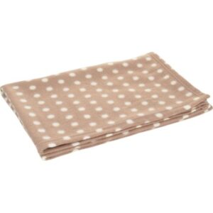 FIT+FUN Fleecedecke Classic braun/ weiß