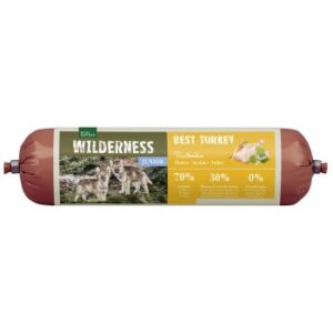 REAL NATURE WILDERNESS Junior Wurst Best Turkey - Truthahn mit Buchweizen & Apfel 12x800 g