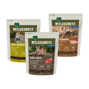 REAL NATURE WILDERNESS Trockenfutter Katze, Adult, Probierpaket 3x300 g Probierpaket 1