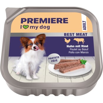PREMIERE Hund Best Meat Adult Huhn mit Rind 16x100 g