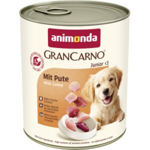 animonda GranCarno Original Nassfutter Hund Junior, Pute 24x800 g