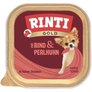 RINTI Gold Mini Rind und Perlhuhn 16x100 g
