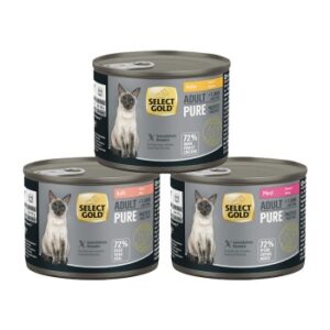SELECT GOLD Nassfutter Katze Pure Mixpaket 6 x 200g