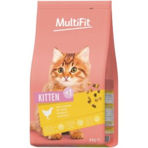 MultiFit Trockenfutter Katze, Junior, Huhn 4 kg