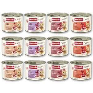animonda Carny Nassfutter Katze Adult, Mixpaket Fleischauswahl 12x200 g Mixpaket 1
