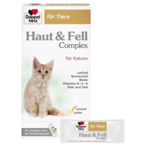 Doppelherz Haut & Fell Complex für Katzen 25x10 g