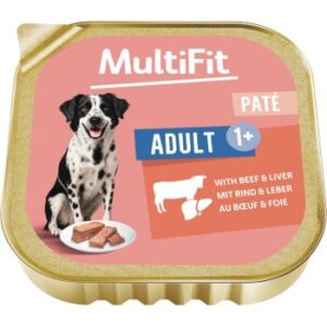 MultiFit FIT+FUN Pastete mit Rind und Leber 18x300 g