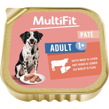 MultiFit FIT+FUN Pastete mit Rind und Leber 9x300 g