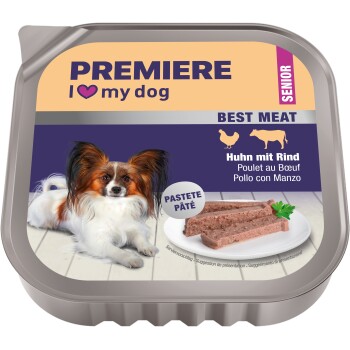 PREMIERE Hund Best Meat Huhn mit Rind Senior 16x100 g