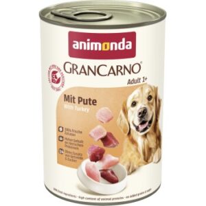 animonda GranCarno Original Nassfutter Hund Adult, Pute 12x400 g