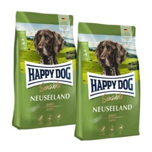 HAPPY DOG Sensible Trockenfutter Hund Adult, Neuseeland, Lamm 2x12.5 kg