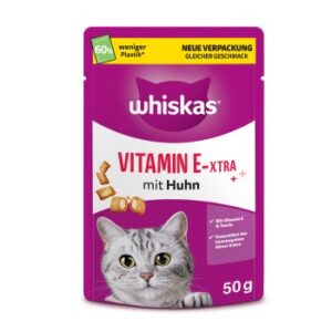 Whiskas Snacks, Vitamin E-xtra, Huhn 6x50 g