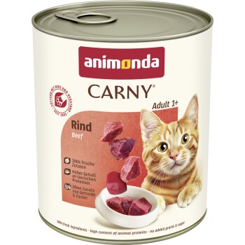 animonda Carny Nassfutter Katze Adult Rind 12x800 g