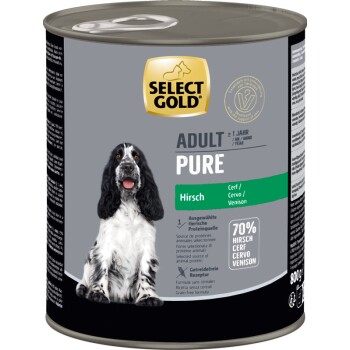 SELECT GOLD Pure Adult Hirsch 6x800 g
