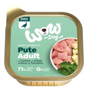 WOW Nassfutter Hund Adult Pute 11x150 g