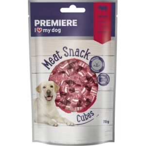 PREMIERE Meat Snack Cubes Hund, Rind 8x70 g