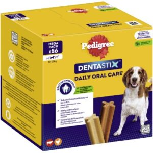 Pedigree Zahnpflege Dentastix Multipack für mittelgroße Hunde 56 Stück