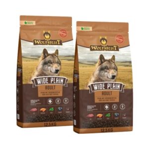 WOLFSBLUT Wide Plain Trockenfutter Hund Adult 2x12.5 kg