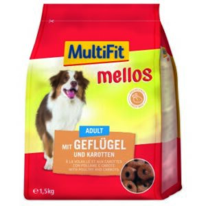 MultiFit Mellos Trockenfutter Hund Adult, Geflügel und Karotten 1.5 kg