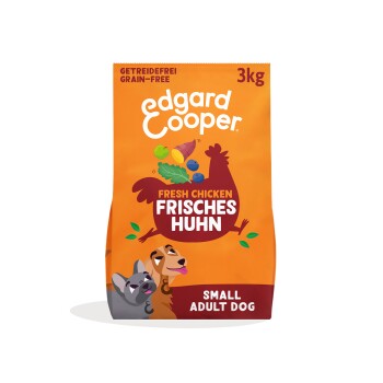 Edgard & Cooper Trockenfutter für Hunde, Adult, Freilaufhuhn 3 kg