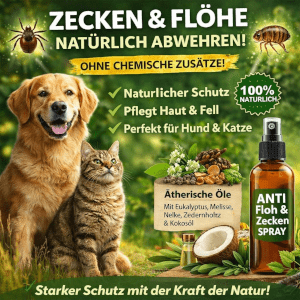Floh- und Zeckenschutz für Hunde und Katzen