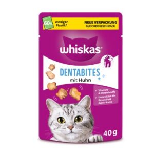 Whiskas Snacks, Dentabites, Huhn 6x40 g