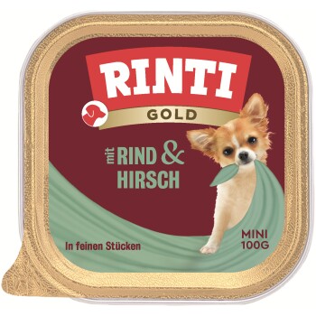 RINTI Gold Mini Hirsch und Rind 16x100 g