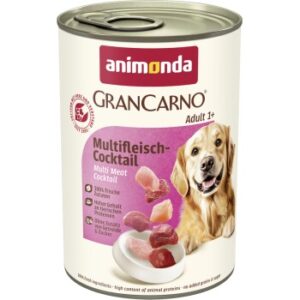 animonda GranCarno Original Nassfutter Hund Adult, Multifleisch Cocktail 12x400 g