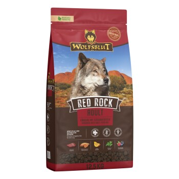 WOLFSBLUT Nassfutter Hund Adult Red Rock mit Kängurufleisch 12.5 kg