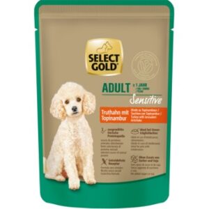 SELECT GOLD Nassfutter Hund Sensitive Adult Truthahn mit Topinambur 12x100 g