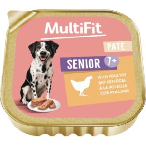 MultiFit Nassfutter Hund Pastete Senior Geflügel 150g