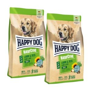 HAPPY DOG NaturCroq Trockenfutter Hund Adult, Lamm & Reis 2x15 kg