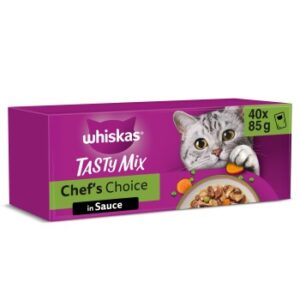 Whiskas Tasty Mix Mega Pack Chef's Choice in Sauce 40 x 85g