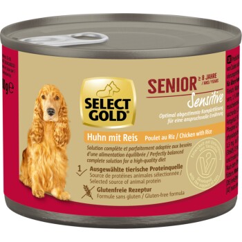 SELECT GOLD Nassfutter Hund Sensitive Senior 24x200 g